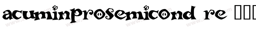 acuminprosemicond re字体转换